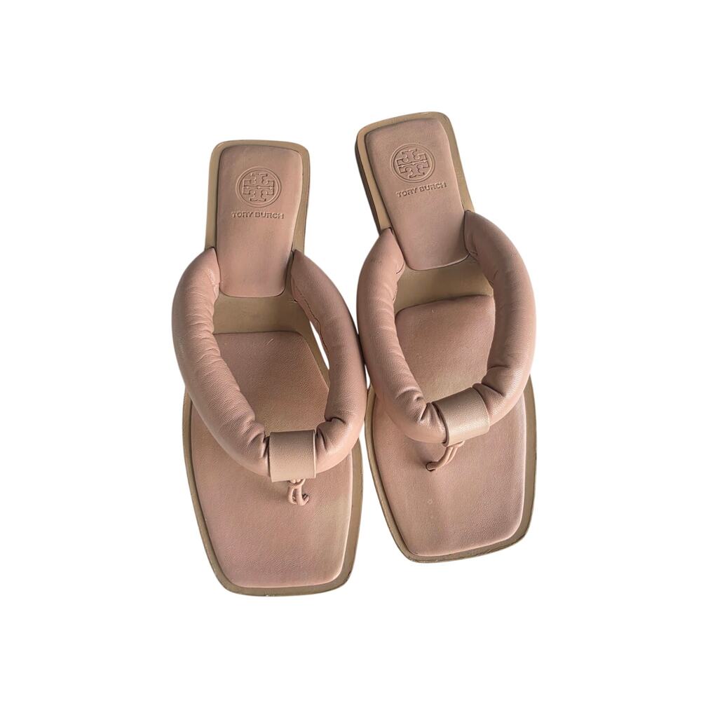 Tory Burch Nevada Puffy Strap Thong Sandals Pink Size 7.5